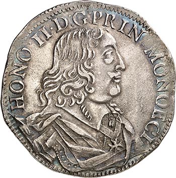 Honoré II (1604-1662). Écu 1653. ... 