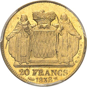 Honoré V (1819-1841). 20 francs ... 
