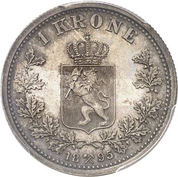 Oscar II (1872-1907). 1 krone ... 