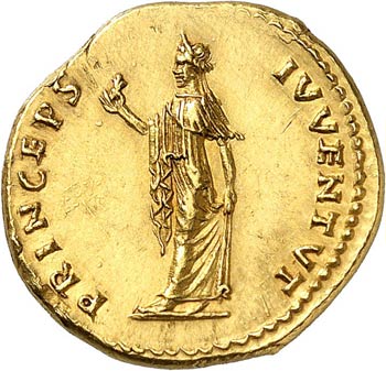 Domitien (81-96). Aureus 74, Rome. ... 