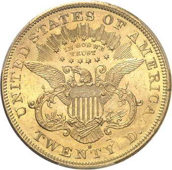 20 dollars Liberty 1876 S, San ... 