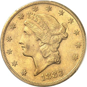 20 dollars Liberty 1883 CC, Carson ... 
