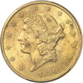 20 dollars Liberty 1890 CC, Carson ... 
