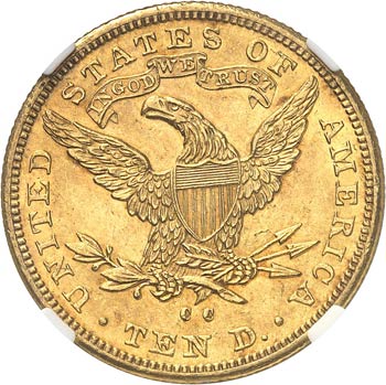 10 dollars Liberty 1891 CC, Carson ... 