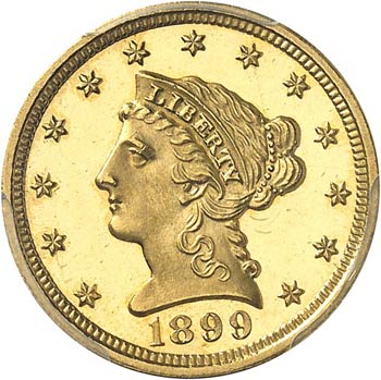 2 1/2 dollar Liberty 1899, ... 
