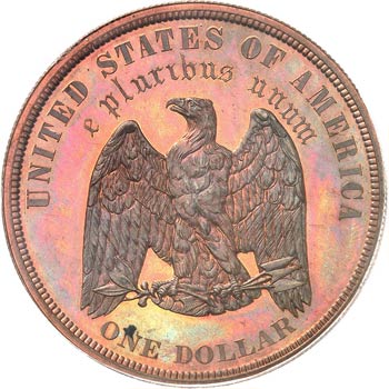 Dollar 1878, essai en bronze. Av. ... 