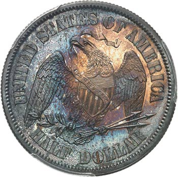 1/2 dollar 1859, essai en argent. ... 