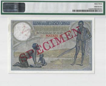 Banque du Congo Belge. 100 francs ... 
