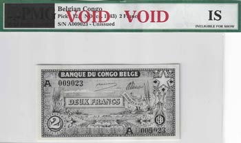 Banque du Congo Belge. 2 francs ... 