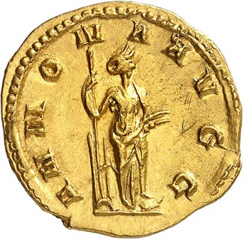 Trebonien Galle (251-253). Aureus, ... 