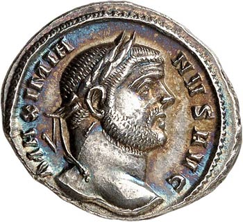 Galère (293-305). Argenteus 295, ... 