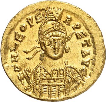 Leo I (457-474). Solidus, Officine ... 