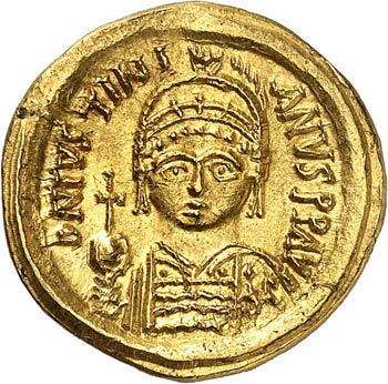 Justinien (527-565). Solidus, ... 