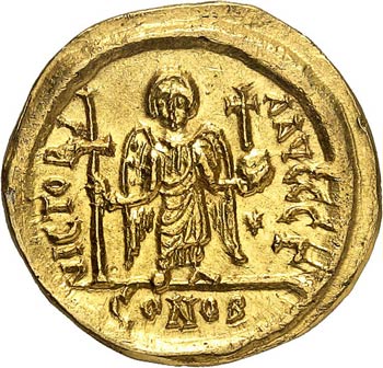 Justinien (527-565). Solidus, ... 