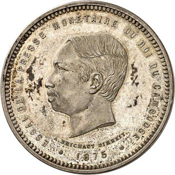 Norodom Ier (1860-1904). 5 francs ... 