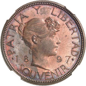 République. Peso 1897, Souvenir, ... 