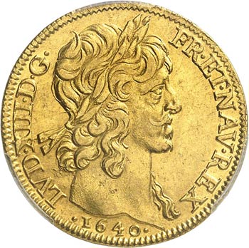 Louis XIII (1610-1643). Double ... 