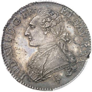 Louis XVI (1774-1792). 1/2 écu ... 