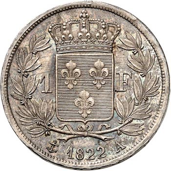 Louis XVIII (1814-1824). 1 franc ... 