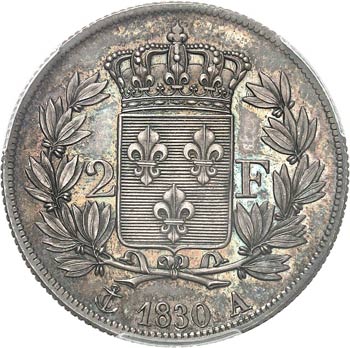 Charles X (1824-1830). 2 francs ... 