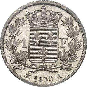 Charles X (1824-1830). 1 franc ... 
