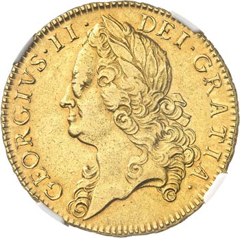 Georges II (1727-1760). 5 Guinées ... 