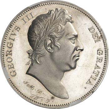 Georges III (1760-1820). Couronne ... 
