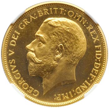 Georges V (1910-1936). 2 pounds ... 