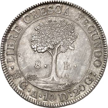 République. 8 reales 1847, NG. ... 