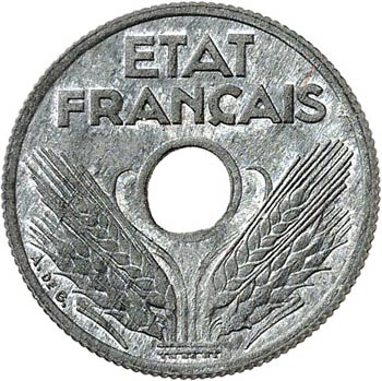 10 centimes 1943, essai. Av. Essai ... 