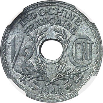 ½ cent zinc 1940. Av. Bonnet ... 