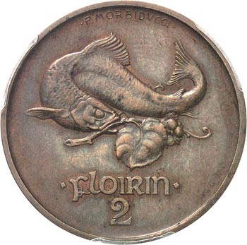 2 florins 1927, essai en bronze, ... 