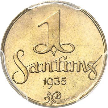 République. Santims 1935, ... 