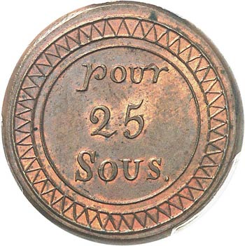 Georges IV (1820-1830). 25 sous ... 