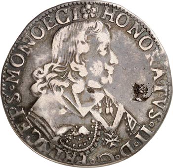 Honoré II (1604-1662). Écu 1649. ... 