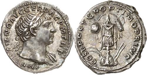 Trajan (98-117). Denier 105-107, ... 