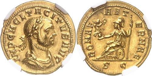 Tacite (275-276). Aureus 275-276, ... 