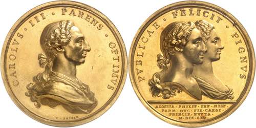 Charles III (1759-1788). Médaille ... 