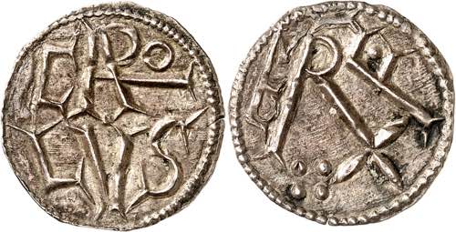 Charlemagne (768-814). Denier ND ... 