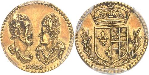 Henri IV (1589-1610). Médaillette ... 