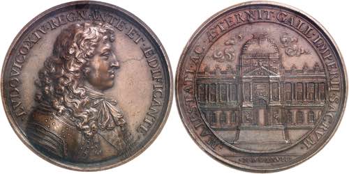 Louis XIV (1643-1715). Médaille, ... 