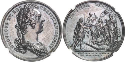 Louis XV (1715-1774). Médaille, ... 