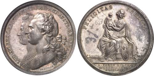 Louis XVI (1774-1792). Médaille, ... 