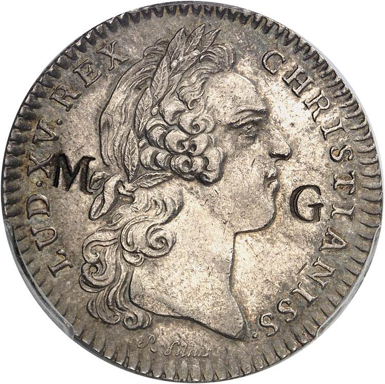 Louis XV (1715-1774). Jeton de 30 ... 
