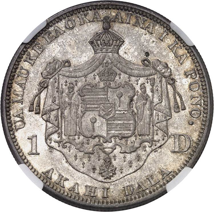 Kalakaua (1874-1891). 1 dollar ... 