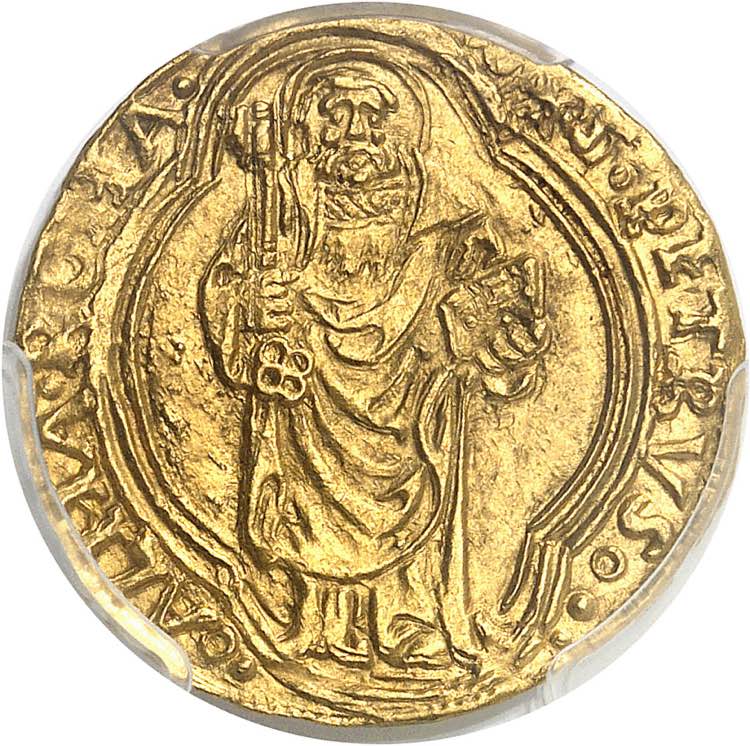 Vatican, Pie II (1458-1464). Ducat ... 