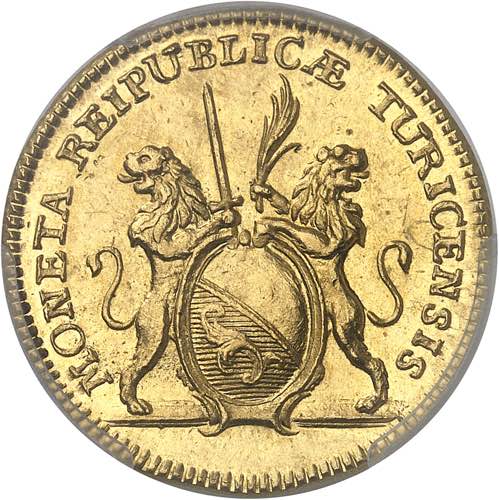 Zurich (canton de). 2 ducats 1776. ... 