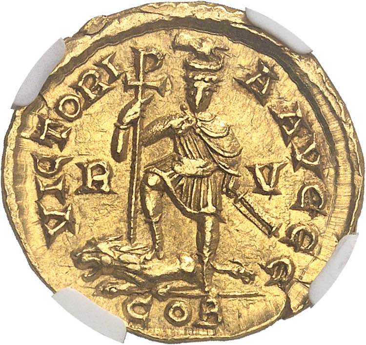 Honorius (393-423). Solidus au ... 