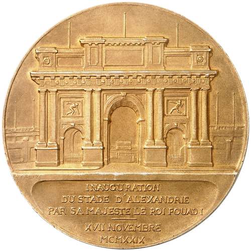 Fouad Ier (1917-1936). Médaille, ... 