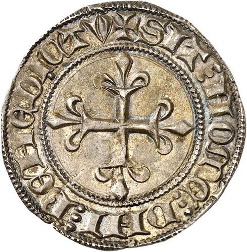 Charles VI (1380-1422). Gros aux ... 